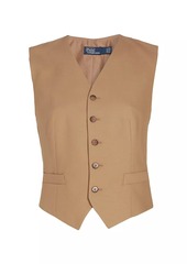 Ralph Lauren: Polo Pauline Cotton-Wool Twill Vest
