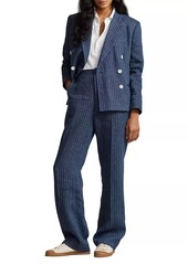 Ralph Lauren: Polo Pinstripe Linen Trousers