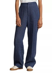 Ralph Lauren: Polo Pinstripe Linen Trousers