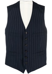 Ralph Lauren Polo pinstriped cotton-silk waistcoat
