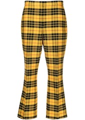Ralph Lauren: Polo plaid-check cropped flared trousers