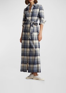 Ralph Lauren: Polo Plaid Cotton Twill Shirtdress