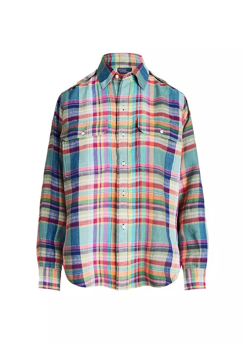Ralph Lauren: Polo Plaid Linen Shirt