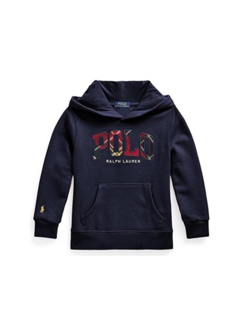 Ralph Lauren: Polo Plaid-Logo Fleece Hoodie (Toddler/Little Kid)