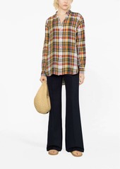 Ralph Lauren: Polo plaid long-sleeve linen shirt