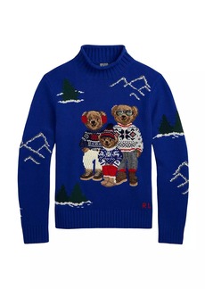 Ralph Lauren Polo Polo Bear Family Wool Sweater