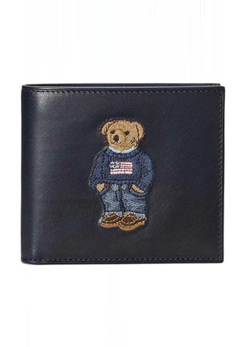 Ralph Lauren Polo Polo Bear Leather Billfold Wallet