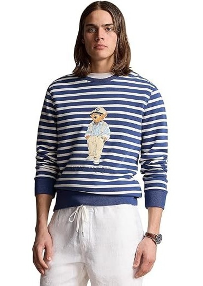 Ralph Lauren Polo Polo Bear Striped Fleece Sweatshirt