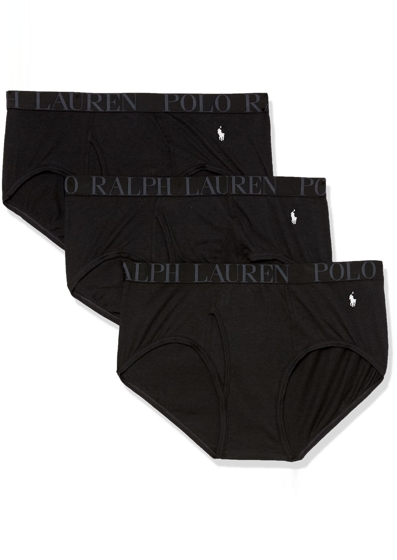 Ralph Lauren Polo POLO Big & Tall Ralph Lauren Men's Stretch Classic Fit Cotton Briefs Multi-Packs Available Black/Red