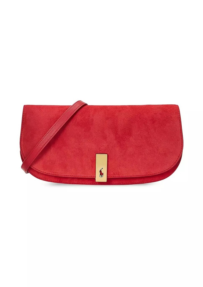 Ralph Lauren: Polo Polo ID Suede Convertible Clutch