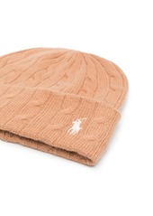 Ralph Lauren: Polo Polo Pony-embroidered cable-knit beanie