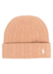 Ralph Lauren: Polo Polo Pony-embroidered cable-knit beanie