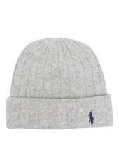 Ralph Lauren: Polo Polo Pony-embroidered cable-knit beanie