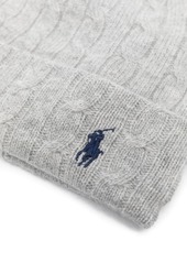 Ralph Lauren: Polo Polo Pony-embroidered cable-knit beanie