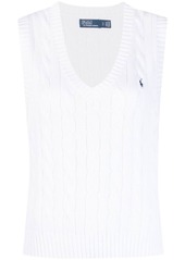 Ralph Lauren: Polo Polo Pony-embroidered V.neck knitted vest