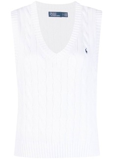 Ralph Lauren: Polo Polo Pony-embroidered V.neck knitted vest