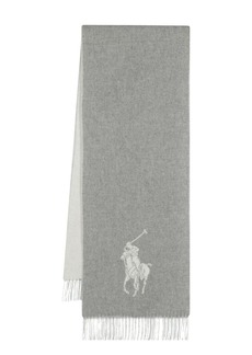 Ralph Lauren: Polo Polo Pony-motif fringed-edge scarf