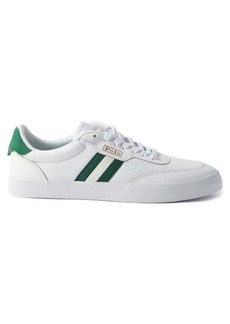 Ralph Lauren Polo Polo Ralph Lauren - Court Canvas And Leather Trainers - Mens - Green White
