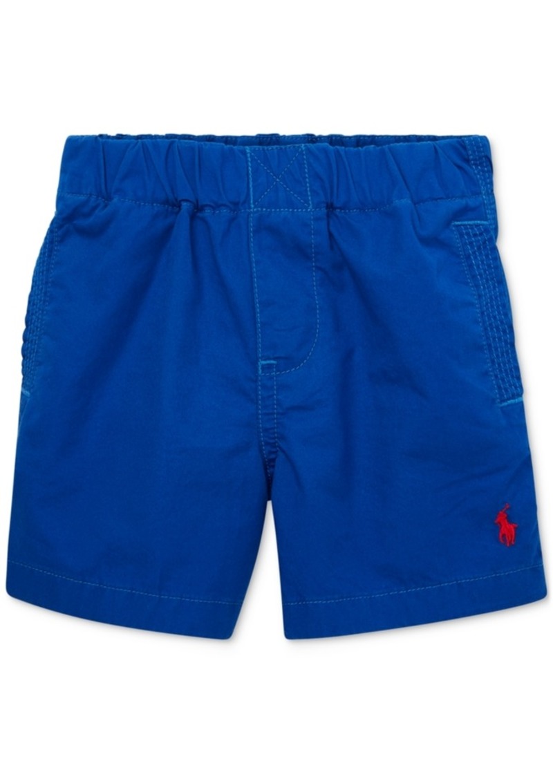 polo cotton chino pull on shorts