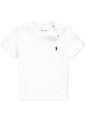 Ralph Lauren: Polo Polo Ralph Lauren Baby Boys Cotton Crewneck Embroidered Pony T-Shirt - Red