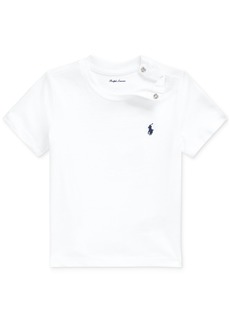 Ralph Lauren: Polo Polo Ralph Lauren Baby Boys Cotton Crewneck Embroidered Pony T-Shirt - White