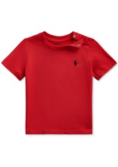 Ralph Lauren: Polo Polo Ralph Lauren Baby Boys Cotton Crewneck Embroidered Pony T-Shirt - Red