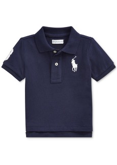 Ralph Lauren: Polo Polo Ralph Lauren Baby Boys Cotton Mesh Pony Logo Polo Shirt - French Navy
