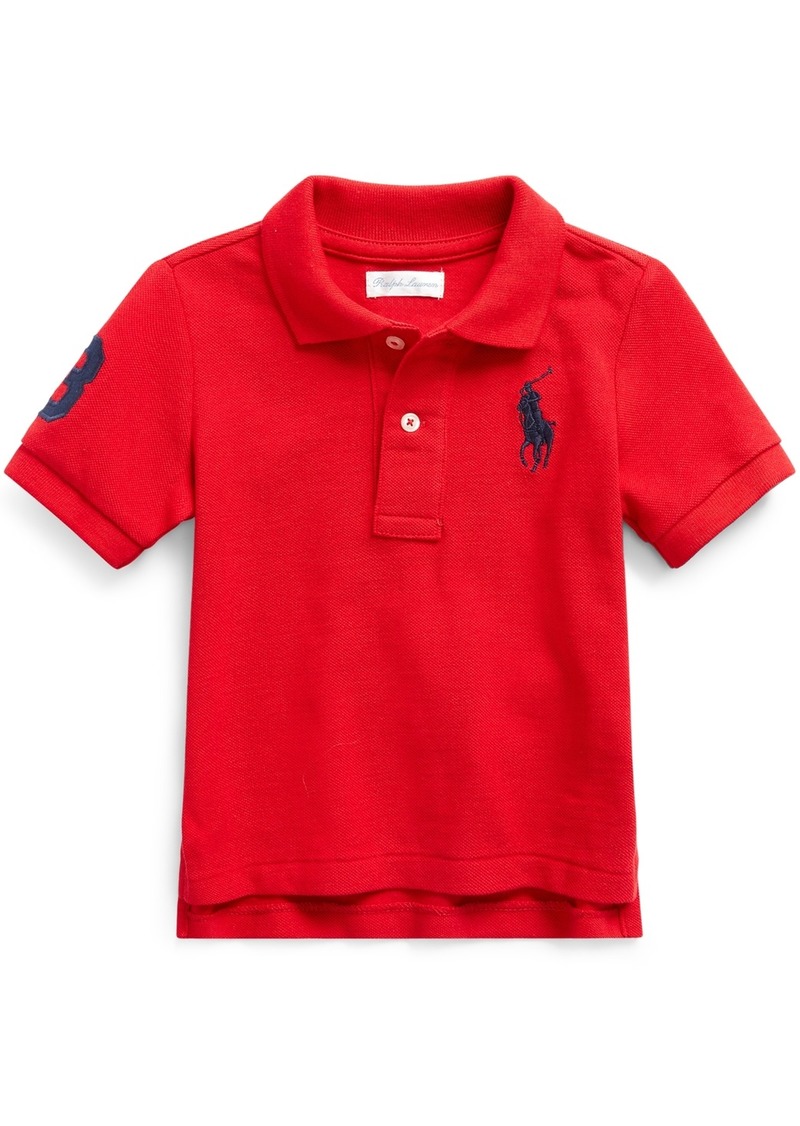 Ralph Lauren: Polo Polo Ralph Lauren Baby Boys Cotton Mesh Pony Logo Polo Shirt - RL 2000 Red