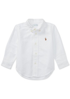 Ralph Lauren: Polo Polo Ralph Lauren Baby Boys Cotton Oxford Button Shirt - White