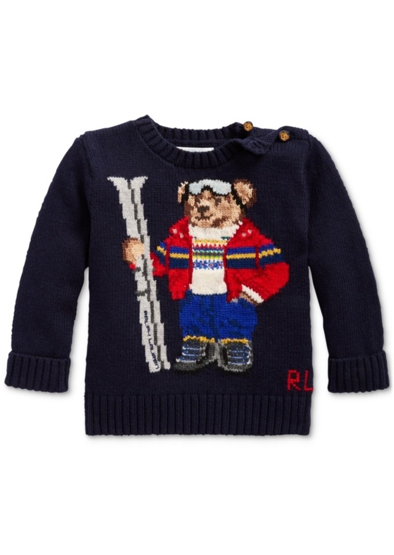 ralph lauren bear ski sweater