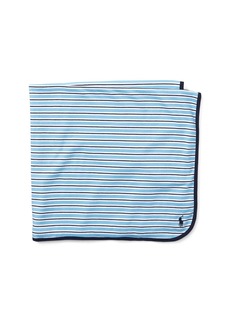 Ralph Lauren: Polo Polo Ralph Lauren Baby Boys Striped Cotton Blanket - Suffield Blue Multi