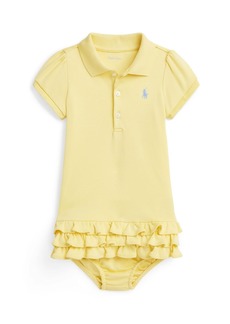Ralph Lauren: Polo Polo Ralph Lauren Baby Girls Soft Cotton Polo Dress - Wickett Yellow