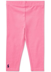 Ralph Lauren: Polo Polo Ralph Lauren Baby Girls Stretch Cotton Leggings - Baja Pink