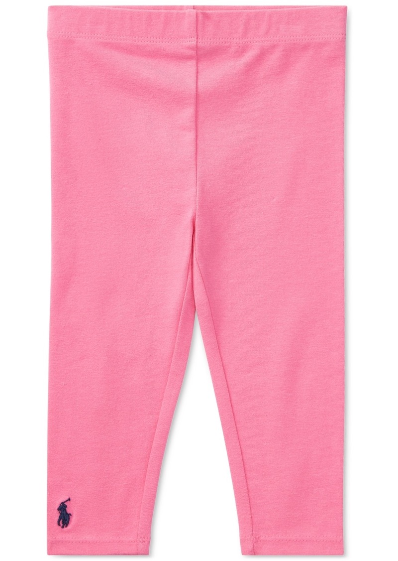 Ralph Lauren: Polo Polo Ralph Lauren Baby Girls Stretch Cotton Leggings - Baja Pink