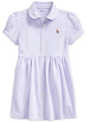 Ralph Lauren: Polo Ralph Lauren Baby Girls Striped Knit Oxford Dress