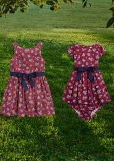 Ralph Lauren: Polo Polo Ralph Lauren Baby Toddler Little Girls Matching Floral Cotton Sateen Dress