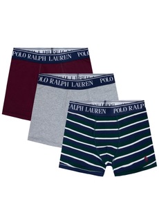 Ralph Lauren: Polo Polo Ralph Lauren Big Boys Cotton Stretch Boxer Briefs 3-Pack - Eenhunt Cl