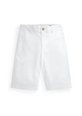 Ralph Lauren: Polo Polo Ralph Lauren Big Boys Straight Fit Stretch Twill Short - White