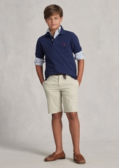 Ralph Lauren: Polo Polo Ralph Lauren Big Boys Straight Fit Stretch Twill Short - White