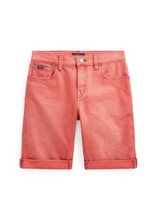 Ralph Lauren: Polo Polo Ralph Lauren Big Boys Sullivan Slim Stretch Denim Shorts - Dell Red