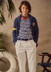 Ralph Lauren: Polo Polo Ralph Lauren Big Boys Whitman Relaxed Fit Pleated Chino Pants - Deckwash White