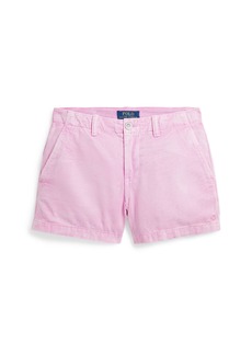 Ralph Lauren: Polo Polo Ralph Lauren Big Girls Cotton Chino Shorts - Carmel Pink