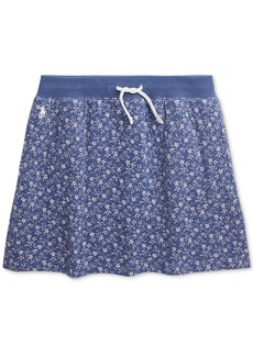 Ralph Lauren: Polo Polo Ralph Lauren Big Girls Floral Quilted Double-Knit Skirt - Blue