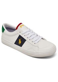 Ralph Lauren: Polo Polo Ralph Lauren Big Kids Ryley Casual Sneakers from Finish Line - White/Multi