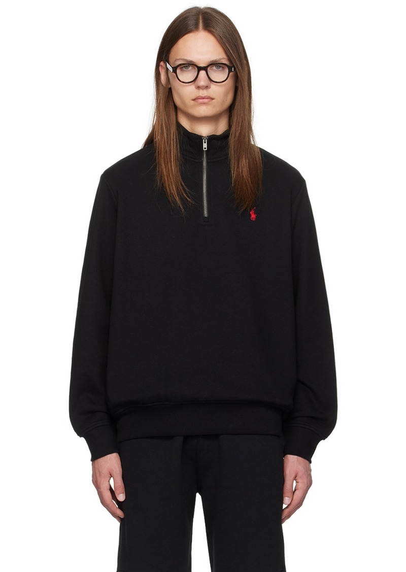 Ralph Lauren Polo Polo Ralph Lauren Black Embroidered-Logo Sweatshirt