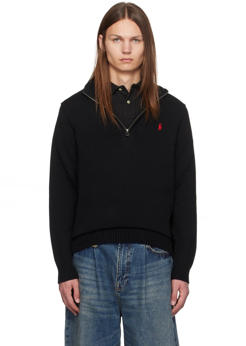 Ralph Lauren Polo Polo Ralph Lauren Black Half-Zip Sweater