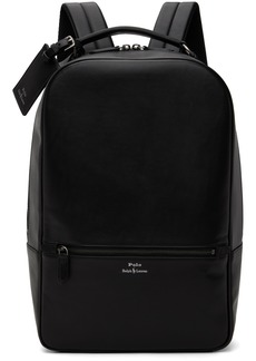 Ralph Lauren Polo Polo Ralph Lauren Black Leather Backpack