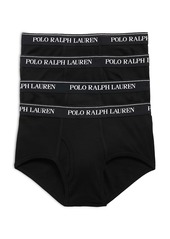 Ralph Lauren Polo Polo Ralph Lauren Cotton Logo Waistband Briefs, Pack of 4