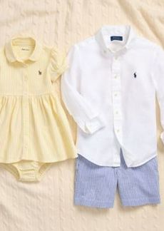 Ralph Lauren: Polo Polo Ralph Lauren Boys Baby Girls Special Occasion Sibling Outfits