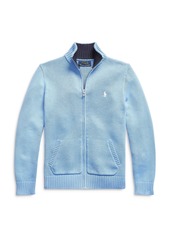 Ralph Lauren: Polo Polo Ralph Lauren Boys' Front Zip Sweater - Big Kid